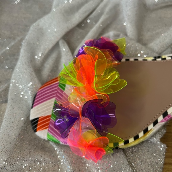 NEW Betsey Johnson Kove Multi Colored Opened toed heel size 8 - Picture 4 of 8